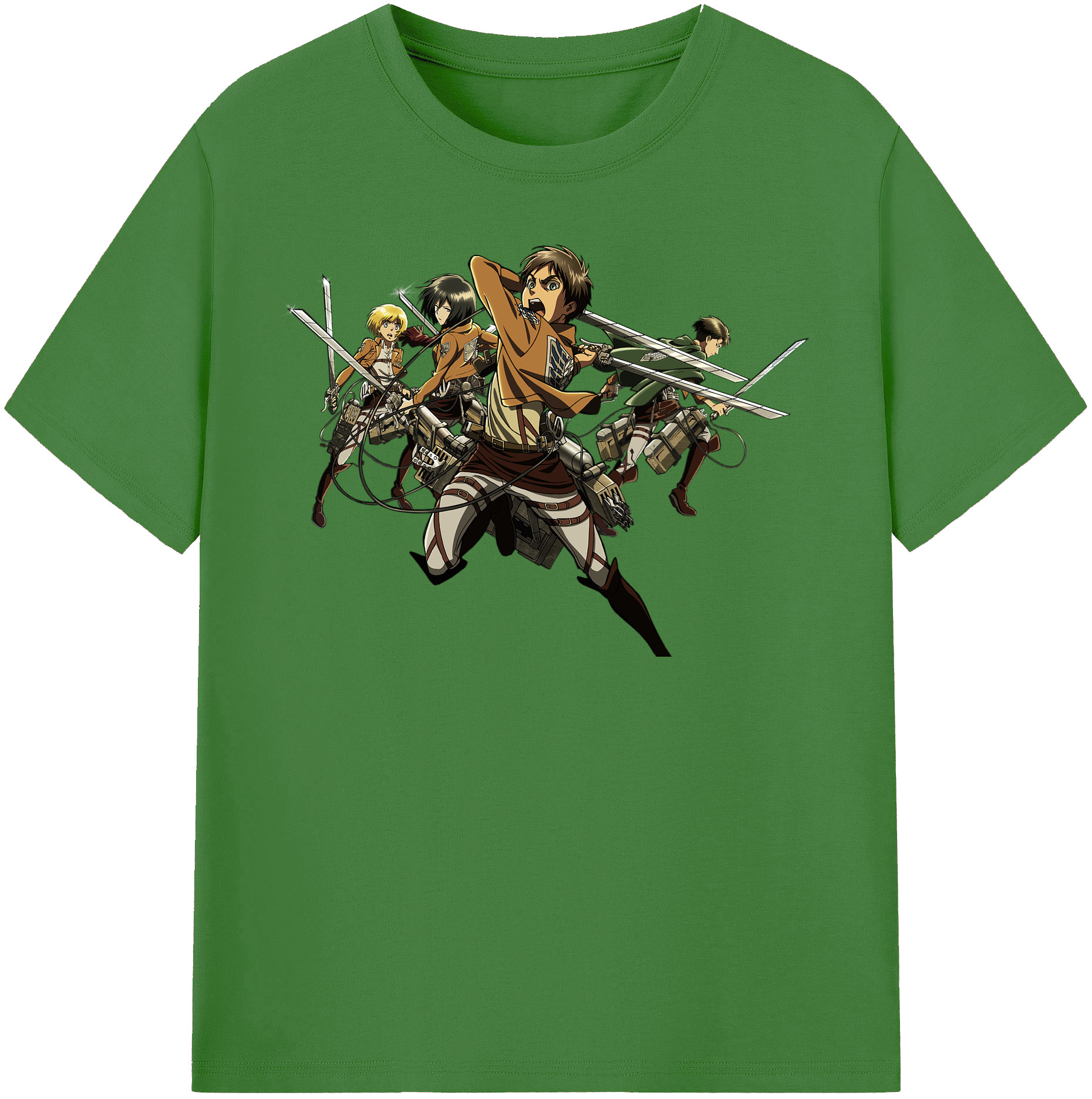 （画像用） 進撃の巨人 エレン･イェーガー Attack on Titan Eren Jäger レディースカジュアルプリントTシャツ（綿100％）